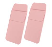 HAPINARY 2pcs Pu Leather Pen Sleeves Nurse Doctor Pocket Protector Insert Pen Case Multi-Functional Pencil Storage Bags for Medical Staff Pink