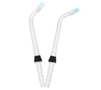 HAPINARY 2pcs Replacement Nozzles for Water Flosser Oral Irrigator, Advanced Plaque Removal and Gentle Massage, Acrylic Material, for Travel and DIY Oral Experience
