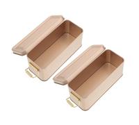 HAPINARY 2pcs Retro Tinplate Candy Favor Containers with Buckle Portable Vintage Biscuit and Cookie Storage Boxes Small Empty Decorative Tin for Birthday Treats and