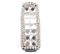 HAPINARY 2Pcs Rhinestone Car Visor Glasses Holders Stylish Eyeglasses Clip for Extra Storage Durable Design for Organizing Sunglasses and Eyewear Your Vehicle