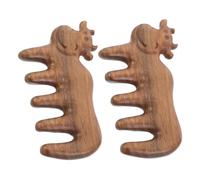 HAPINARY 2pcs Sandalwood Massage Comb Cute Lightweight Portable Scalp Brush for Hair Styling Relaxation Alleviating Fatigue for Adults