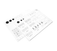 HAPINARY 2pcs Silicone Nail Coloring Pad Practice Mat for Nail Art Training Use at Home Professional Salon