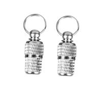 HAPINARY 2pcs Silver Pet Id Barrel and Cat Dog Id Tube Name Address Tags for Secure Pet Identification