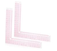 HAPINARY 2pcs Square Ruler for Tailoring Durable Right Angle Sewing Tool with Scale for Accurate Measurements in Dressmaking and Crafting