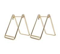 HAPINARY 2pcs Stainless Steel Ticket Roll Holder Dispenser for Table and Desktop Use, Easy Dispensing with Versatile Use for Movie and Raffle Tickets, Sturdy Golden Finish