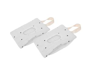 HAPINARY 2pcs Stroller Hanging Pouch Portable Wipes Bag Air Tight Container Wall-Mounted Wipe Dispenser Refillable Holder for Travel