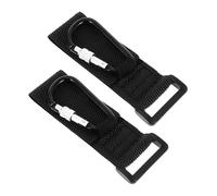 HAPINARY 2pcs Stroller Hook Pram Strap Hooks Anti- Texture Aluminum Alloy Clips for Extra Baggage for Strollers and Wheelchairs