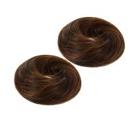 HAPINARY 2pcs Synthetic Hair Bun Rope Hairpiece Scrunchies for Messy Bun Ponytail Holder Hair Extension for Ladies