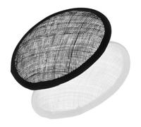 HAPINARY 2pcs Teardrop Hat Base Made of Flax for Making Your Own Fascinator, User-Friendly Millinery Base with Elegant Oval Round Shapes, for Casual at Home DIY Cocktail Hats