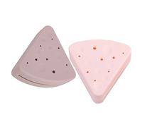 HAPINARY 2pcs Triangle Powder Puff Case Makeup Sponge Holder Travel Beauty Accessory Silicone Storage Box for Wet Dry Puff Application