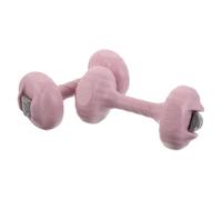 HAPINARY 2pcs Water Filled Dumbbells 1kg Adjustable Portable Exercise Weights for Indoor Use Lightweight Pe Material Pink Hand Weights for Fitness the Go