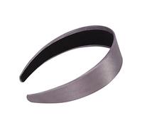 HAPINARY 2Pcs Wide-Edge Satin Hoops Stylish Headband for Women and Girls Solid Color Hair Band for Casual and Formal Occasions