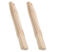HAPINARY 2pcs Wood Hammer Handles with Square Hole Design Ergonomic Shape Replacement Handles for Carpenter and Camp Hammer for Construction Repair and General Repairs