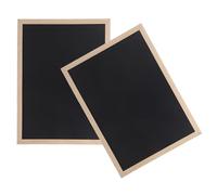 HAPINARY 2Pcs Wooden Chalkboard Small Sign 40X30Cm Desktop Message Writing Board with Stand for Tabletop Menu, Buffet, Cafe, and Office Presentation