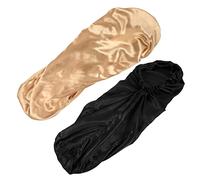 HAPINARY 2pcs Wrap Sleep Hats for Women Night Sleep Caps Hair Bonnets for Curly and Styles for Sleeping and Face Washing