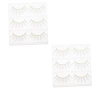 HAPINARY 2sets Cosplay Masquerade False Lashes Kit Quality Eyelash Extension Supplies Natural Appearance 6pcs*2