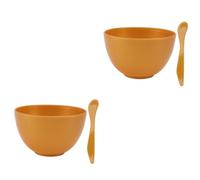 HAPINARY 2sets Diy Face Mask Mixing Bowl Brush Applicator Masking Tool Skin Care Accessories