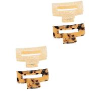HAPINARY 2sets Elegant Lady Hair Claws Acrylic Headdress Hair Decoration Clips Claw for Women 2pcs*2