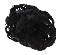 HAPINARY 2sets Human Hair Messy Bun Extensions Fake Bun Hairpiece Ponytail Hair Extensions Chignon Updo Accessory for Women 2pcs*2