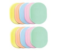HAPINARY 2sets Natural Facial Cleaning Sponge Puff Face Cleaning Tool for Makeup Removal Gentle Safe Mixed Loading 5pcs*2 Random Color