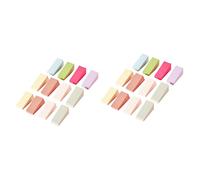 HAPINARY 2sets Professional Nail Art Sponges Pack for Women Diy Manicure Makeup 24pcs*2
