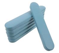 HAPINARY 3 Pair Commode Chair Armrest Replacement Pads, Non-Slip Plastic Arm Caps for Elderly Patient Portable Toilet Chairs, Blue Bathroom Wheelchair Accessories