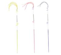 HAPINARY 3 Pcs Cat Teaser with Long Spring Tassels Interactive Kitten Playsticks for Indoor Cats Stimulate Senses and Promote Healthy Active Play