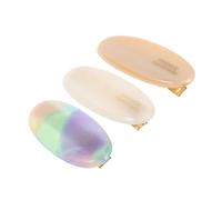 HAPINARY 3 Pcs Oval Hair Barrettes for Women Retro French Bangs Hairpin Accessories Durable Duckbill Design for Autumn Winter for Fine Hair Management