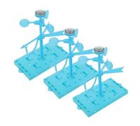 HAPINARY 3 Sets DIY Wind Indicator Science Kit Sturdy Plastic Wind Vane for Preschool Stem Classroom Tools Weather Science Experiment for Collaborative Physics Learning