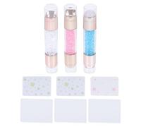 HAPINARY 3 Sets Double-end Nail Art Stamper Silicone Stampers with Scraper for French Tip Design Multi-functional Nail Art Tool for DIY and Professional Salon Use High-grade Material