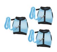 HAPINARY 3 Sets Guinea Pig Harness Hamster Leash Rabbit Pulling Rope Walk Traction Ropes Pet Harness for Outdoor Walk