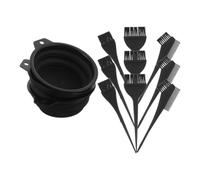 HAPINARY 3 Sets Hair Dye Applicator Kit with Foldable Plastic Mixing Bowls and Hair Color Brushes Easy to Carry and DIY