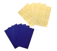 HAPINARY 30 Sets Embossed Foil Certificate Seals Self-adhesive Excellence Award Stickers European Style Envelope Sealer for Graduation and Achievement