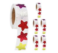 HAPINARY 3000pcs Sparkly Star Sticker for Reward Charts Self-Adhesive Small Stars for Classroom Positive Reinforcement Crafts Scrapbooking and Incentive Activities