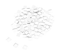 HAPINARY 300pcs Mirror Tiles for Crafts Tiles Set Assorted Crystal Gems Flat Decorative