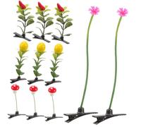 HAPINARY 30pcs Bean Sprout Hair Clips Mini Plant Hairpins Assorted Colors Fun Hair Accessories for Women and Girls for Everyday Use and Parties