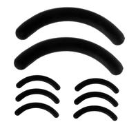 HAPINARY 30pcs Eyelash Curler Pads Replacement with Storage Box High Elasticity Lash Curler Refills for Fit Contour Adaptive Black Rubber Strips for Comfortable Lash Curling