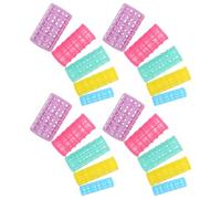 HAPINARY 30pcs Heatless Plastic Hair Rollers Curlers Set with for Long and Short Hair No Heat Styling Tools for Voluminous Curls Waves and Bangs Protection