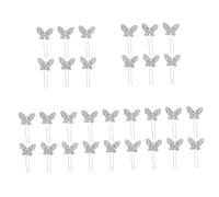 HAPINARY 30pcs Pearl Hair Pins for Wedding Vintage Butterfly Hair Clip Bridal Shower Accessory