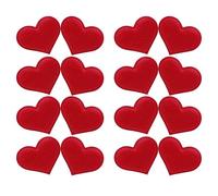 HAPINARY 30pcs Red Wool Felt Heart Patches for DIY Craft Projects and Sewing, Multipurpose Hairpin Accessories Lovely and Firmly Fixed Design