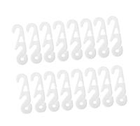 HAPINARY 30pcs White Mask Extension Hooks Adjustable Ear Rope Buckles for Pressure Relief and Comfortable Fit Compatible with Ear-Mounted Masks