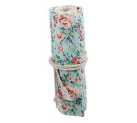 HAPINARY 36holes Canvas Pencil Roll up Bag Large Capacity Portable Organizer for Colored Pencils Markers Brushes Durable Space-Saving Design for Artists Students