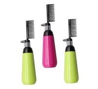 HAPINARY 3pcs 130ml Hair Dye Applicator Brush Bottles Hair Coloring Comb Bottle Set for Salon and Home Use with Random Color