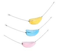 HAPINARY 3pcs Banana Pet Hammock for Small Animals Soft Sleeping Bed Hammock for Hamster Parrot Rat Indoor Cage Accessory Warm Bed for Ferret and Bird