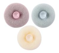 HAPINARY 3pcs Bath Loofah Set with Suction for Adults, Lightweight Pa Material Body Scrubber, Safe for Skin Exfoliating Shower Bathing Sponges for Effective Skin Cleansing