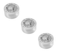 HAPINARY 3pcs Box Boy Girl Keepsake Box for Fetal Hair Metal Curl Hair for Newborn and Memory Preservation
