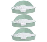 HAPINARY 3pcs Box Rabbit Litter Box Pet Toilet Fall Bunny Potty Trainer Cage Supply