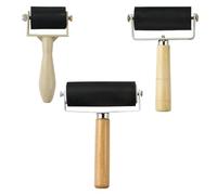 HAPINARY 3pcs Brayer Roller for Printmaking Ink Rubbing with Synthetic Material, Convenient to Use and Easy to Handle, Printing Tool for Crafts and Stamping Applications