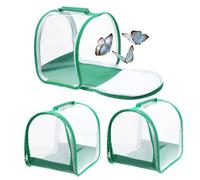HAPINARY 3pcs Butterfly Enclosures Insect Net Cage for Indoor Butterfly Habitat Easy to Carry Top Handle