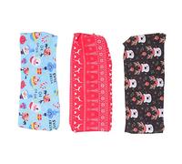 HAPINARY 3pcs Christmas Sports Head Wraps for Women Comfortable Hair Hoops Festive Headdresses for Parties Celebrations Lightweight Multi-functional Accessories for Christmas Dates More